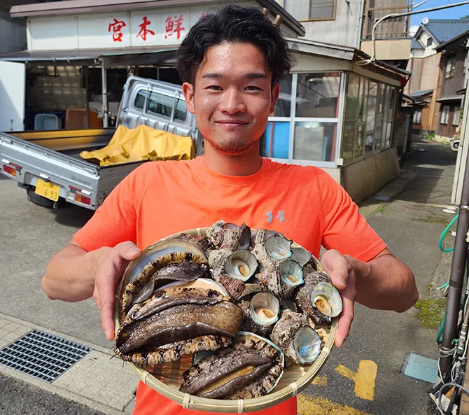 【お中元に大人気】越前産アワビ・サザエ